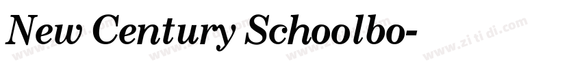 New Century Schoolbo字体转换